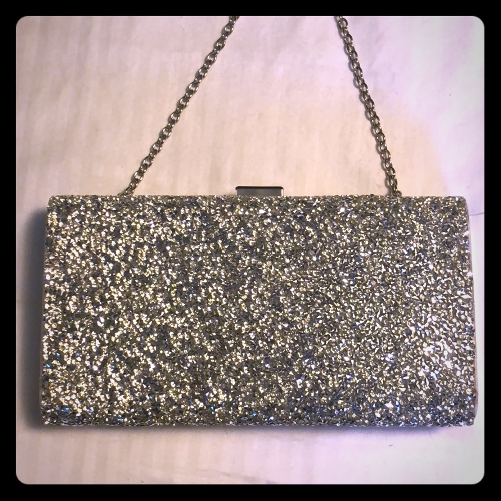 Aldo Silver Sparkle Purse